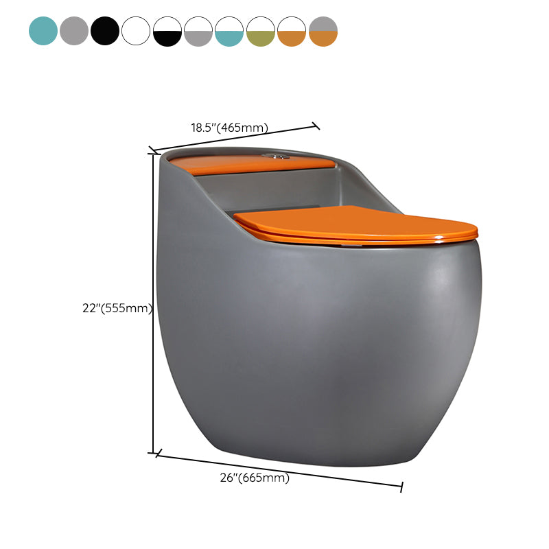 Modern All-In-One Toilet Bowl Floor Mounted Porcelain Round Urine Toilet