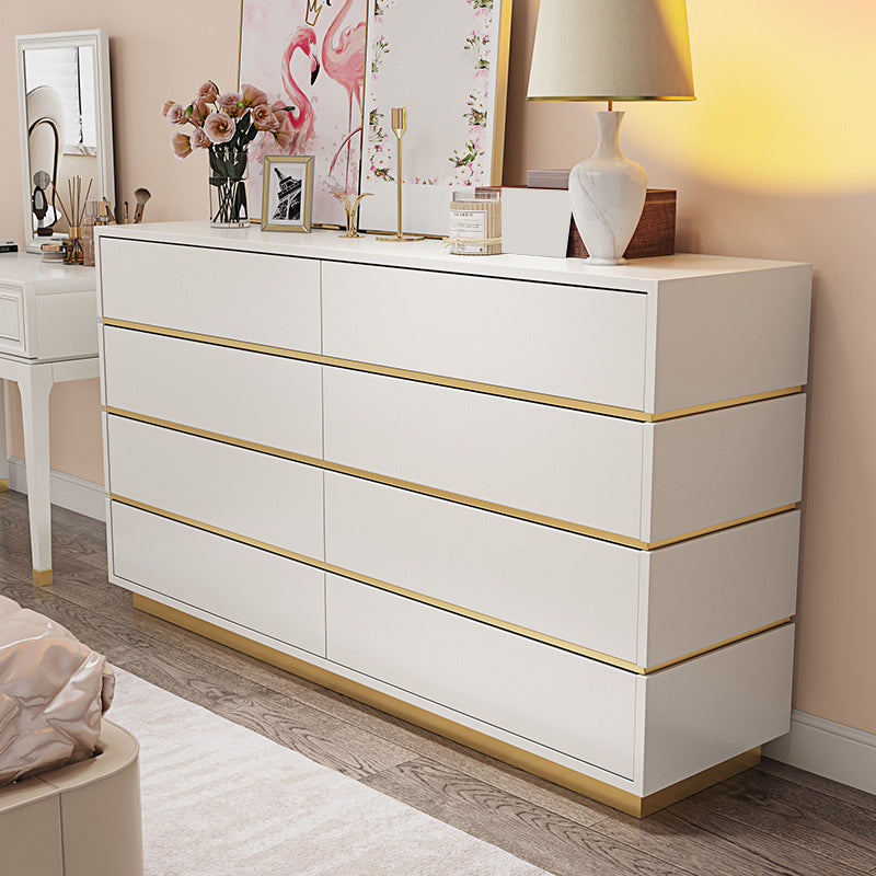 Classic Glam Storage Chest White 5/8/9 Drawers Chest , 15.6-inch Width