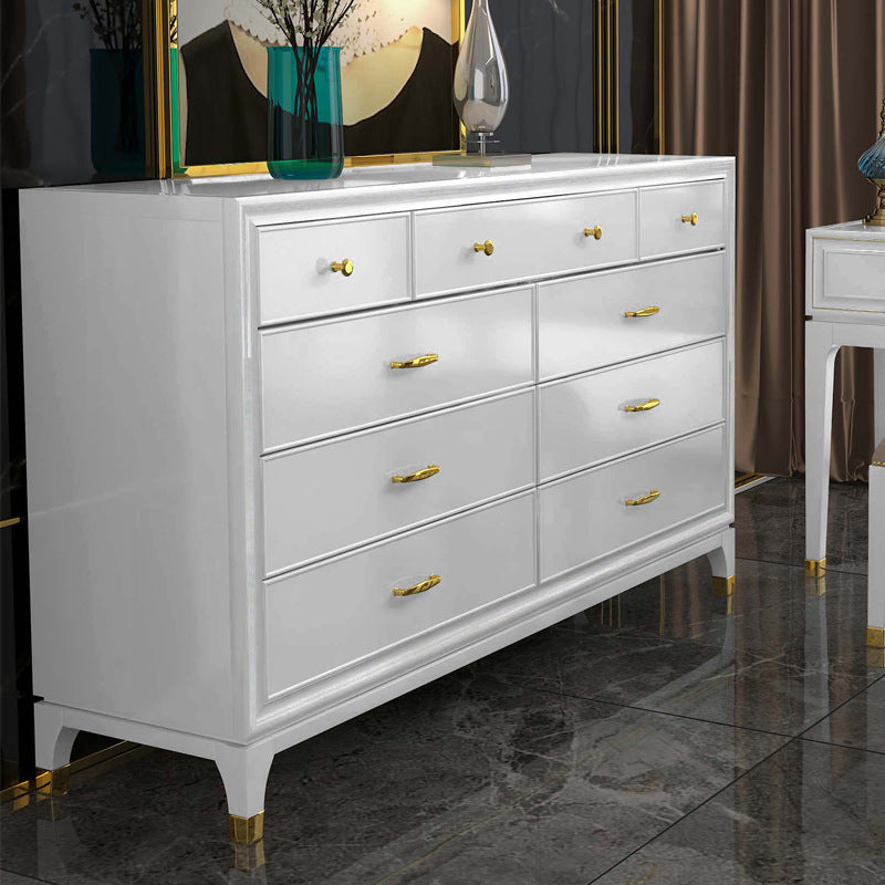Classic Glam Storage Chest White 5/8/9 Drawers Chest , 15.6-inch Width