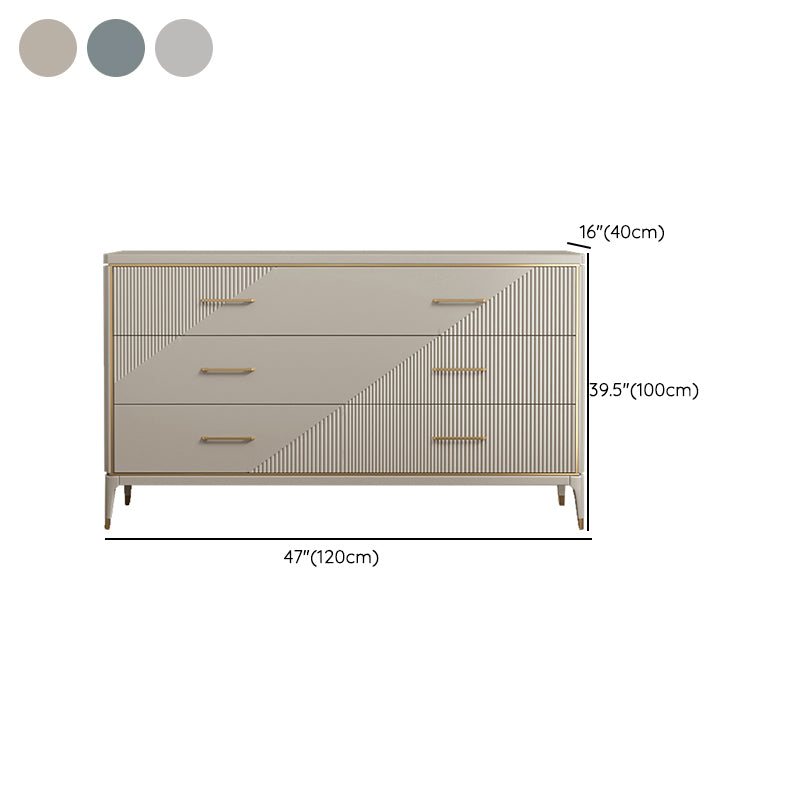 Classic Glam Double Dresser Birch Storage Chest with Drawers for Bedroom
