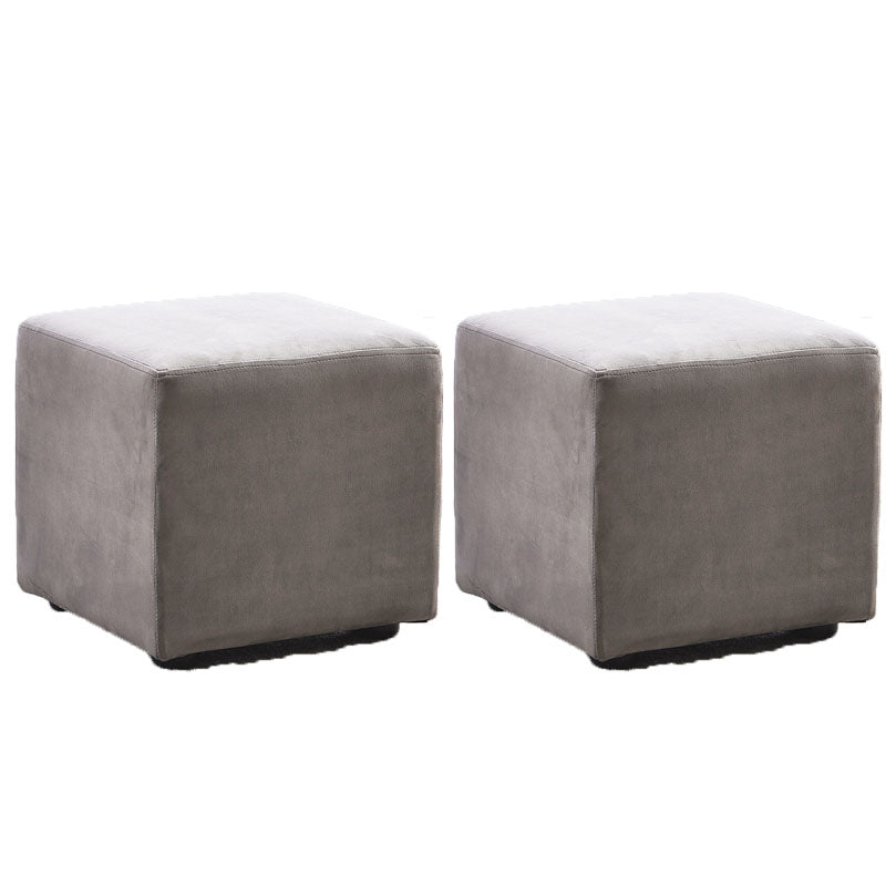 Modern Square Pouf Trea Resistant Velvet Pouf for Drawing Room