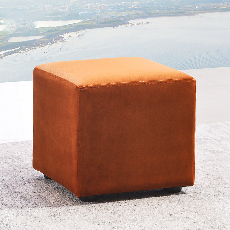 Modern Square Pouf Trea Resistant Velvet Pouf for Drawing Room