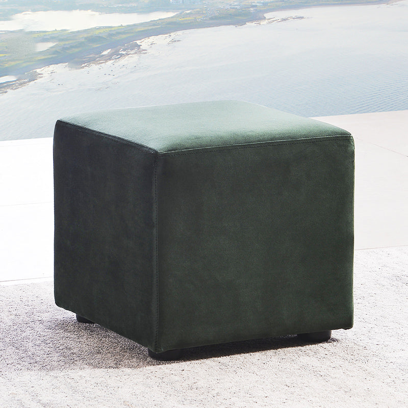 Modern Square Pouf Trea Resistant Velvet Pouf for Drawing Room