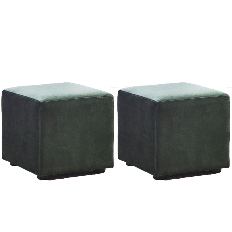 Modern Square Pouf Trea Resistant Velvet Pouf for Drawing Room