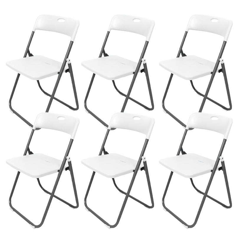 Contemporary Metal Office Chair No Wheels Desk Chair without Arm