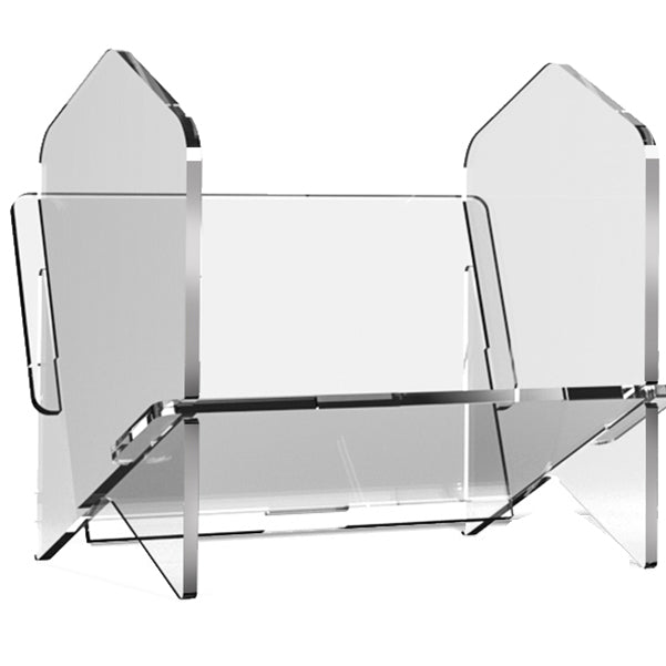 Standard Acrylic Bookcase Scandinavian Closed Back Bookshelf