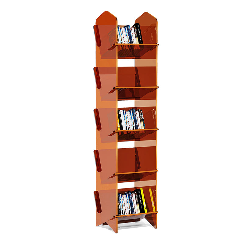 Standard Acrylic Bookcase Scandinavian Closed Back Bookshelf