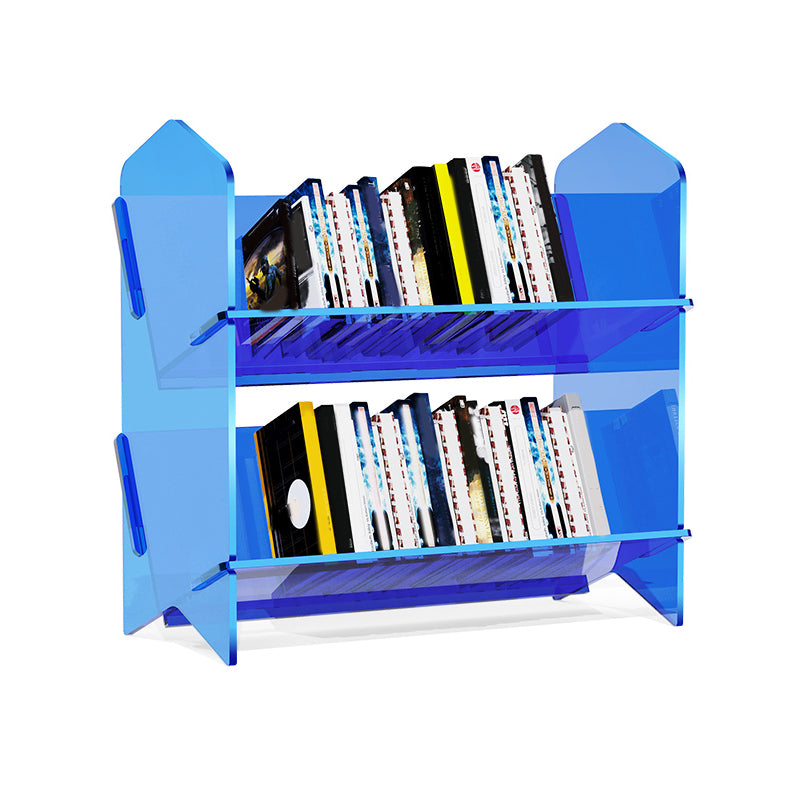 Standard Acrylic Bookcase Scandinavian Closed Back Bookshelf