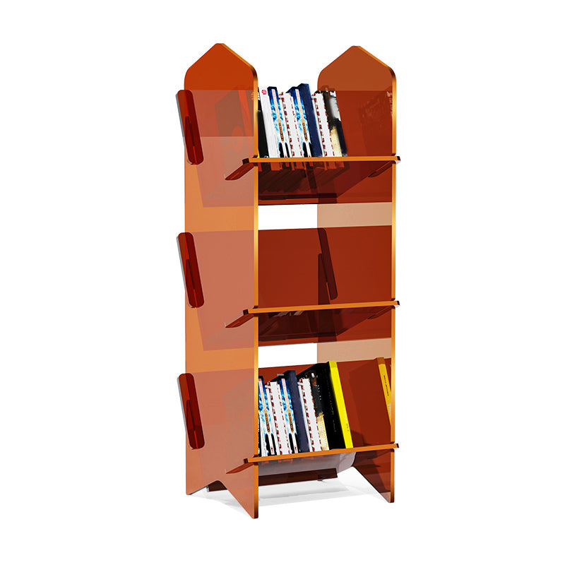 Standard Acrylic Bookcase Scandinavian Closed Back Bookshelf