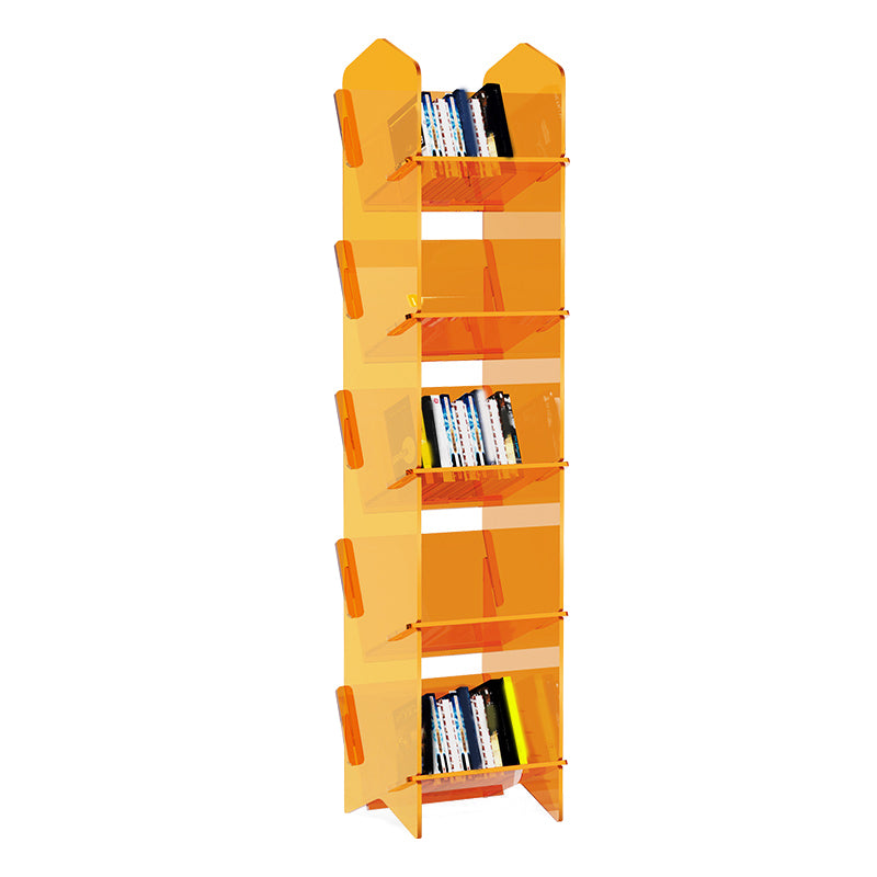 Standard Acrylic Bookcase Scandinavian Closed Back Bookshelf