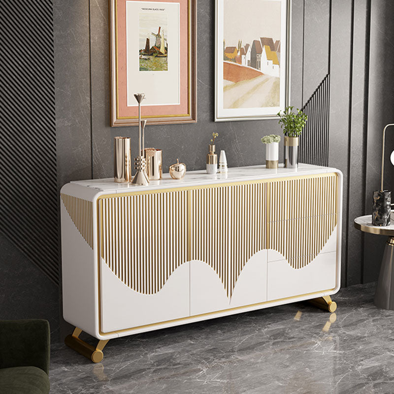 Classic Glam Combo Dresser Wood Storage Chest Dresser for Bedroom