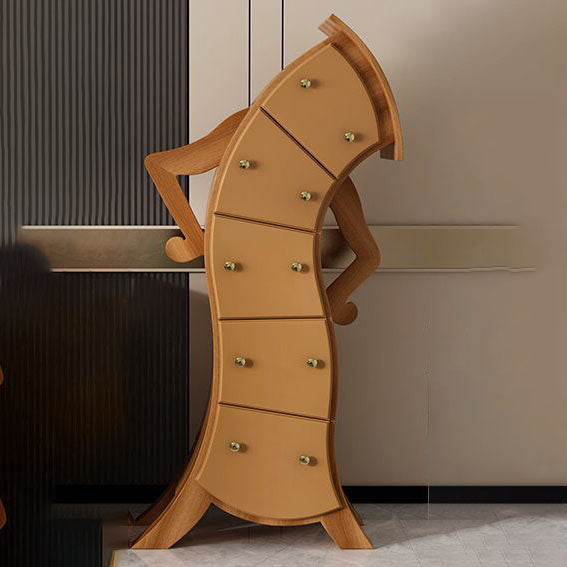 Glam Lingerie Chest Birch Vertical Storage Chest with Drawers for Bedroom