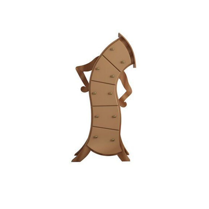 Glam Lingerie Chest Birch Vertical Storage Chest with Drawers for Bedroom