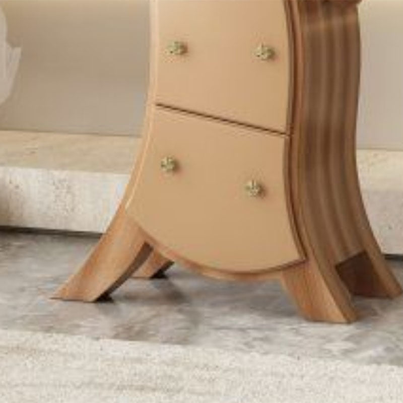 Glam Lingerie Chest Birch Vertical Storage Chest with Drawers for Bedroom