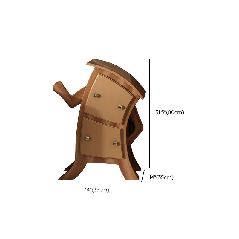 Glam Lingerie Chest Birch Vertical Storage Chest with Drawers for Bedroom