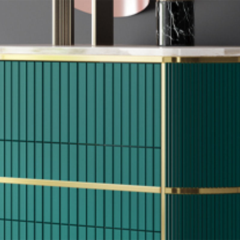 Glam Lingerie Chest Stone Vertical Storage Chest with Drawers for Bedroom