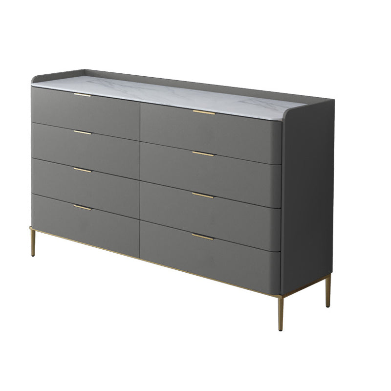 Classic Glam Storage Chest Stone Dresser with 8/9 Drawers , 15.6-inch Width
