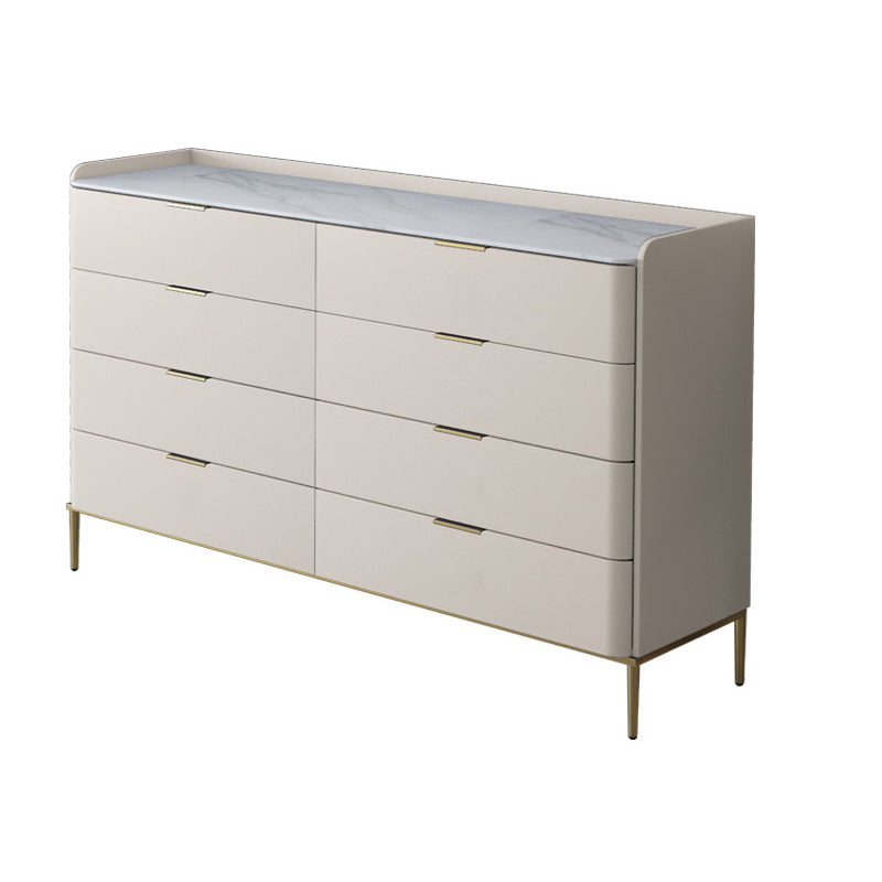 Classic Glam Storage Chest Stone Dresser with 8/9 Drawers , 15.6-inch Width