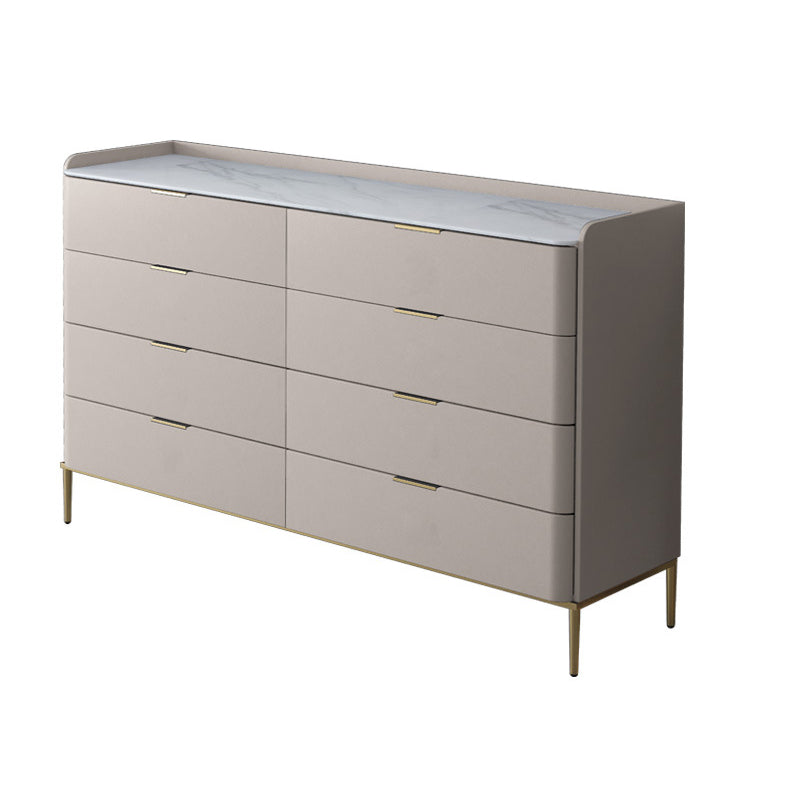 Classic Glam Storage Chest Stone Dresser with 8/9 Drawers , 15.6-inch Width