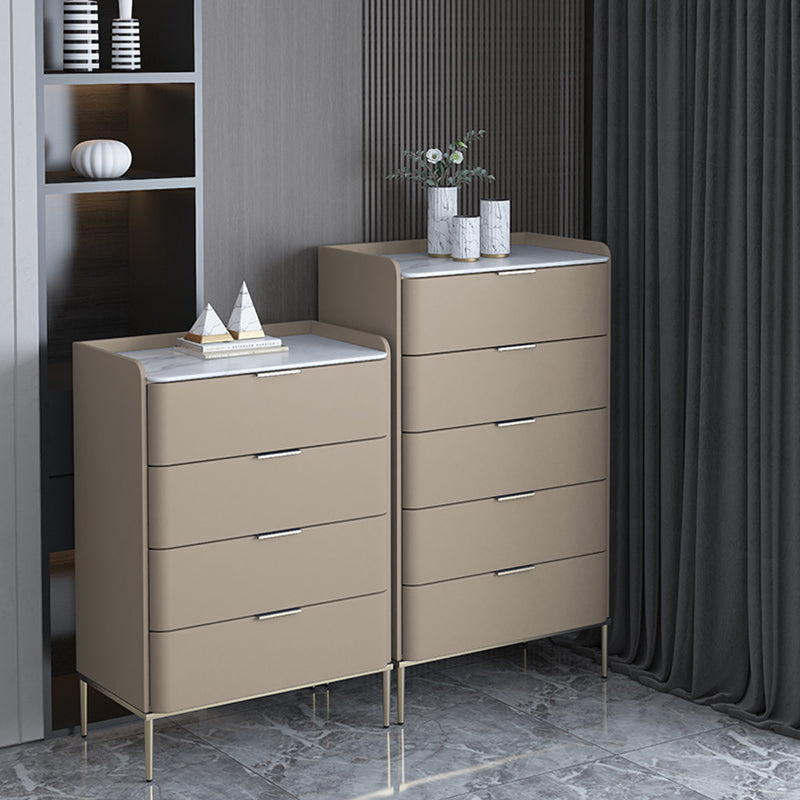 Classic Glam Storage Chest Stone Dresser with 8/9 Drawers , 15.6-inch Width