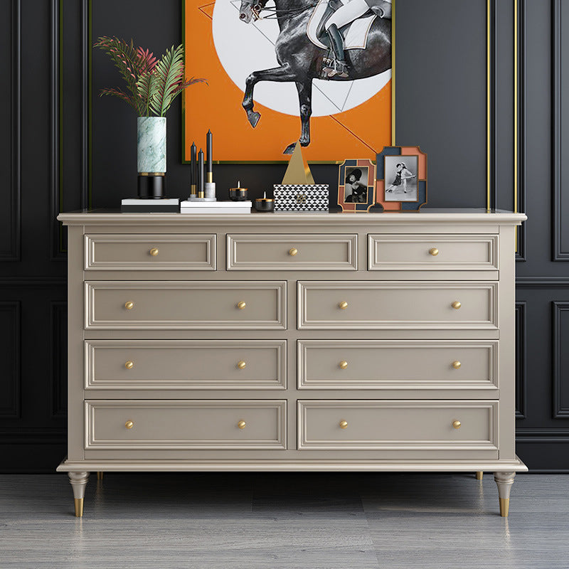 Classic Glam Storage Chest Solid Wood Dresser , 17.55-inch Width