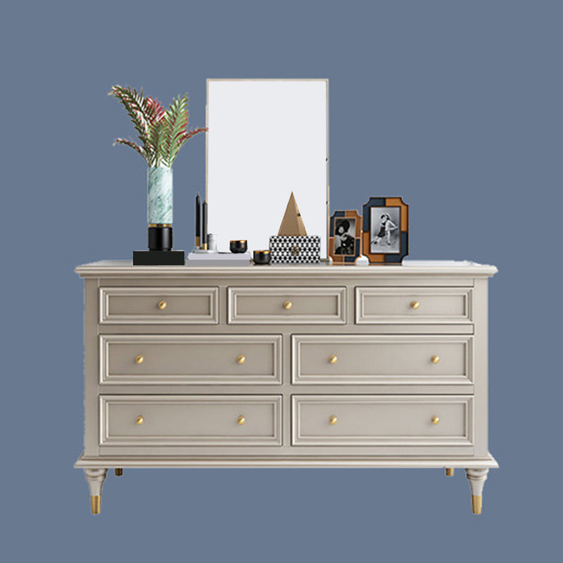 Classic Glam Storage Chest Solid Wood Dresser , 17.55-inch Width