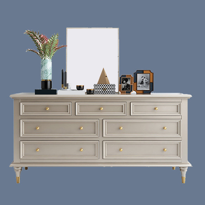 Classic Glam Storage Chest Solid Wood Dresser , 17.55-inch Width