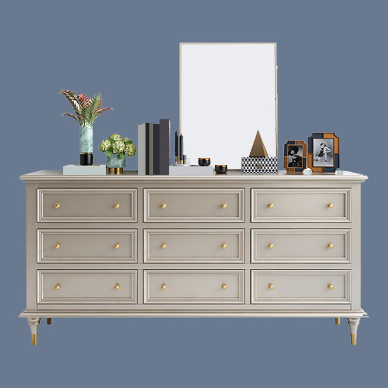 Classic Glam Storage Chest Solid Wood Dresser , 17.55-inch Width