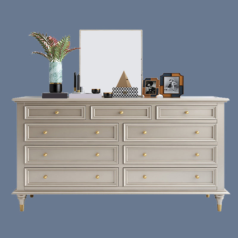 Classic Glam Storage Chest Solid Wood Dresser , 17.55-inch Width