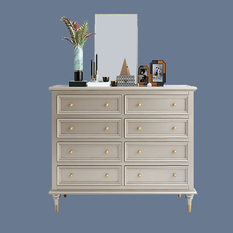 Classic Glam Storage Chest Solid Wood Dresser , 17.55-inch Width