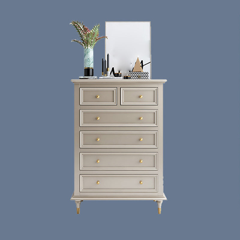 Classic Glam Storage Chest Solid Wood Dresser , 17.55-inch Width