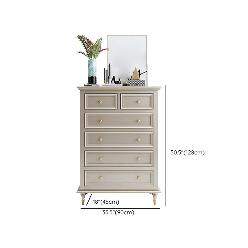 Classic Glam Storage Chest Solid Wood Dresser , 17.55-inch Width