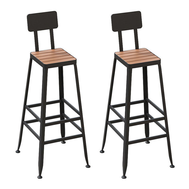 Industrial Style 1/4 Pieces Metal Bar Table Set Reclaimed Wood Bar Set