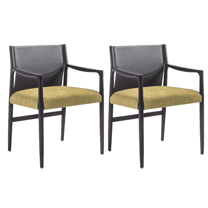 Dining Room Industrial Dining Chair Upholstered Solid Wood Side Chair