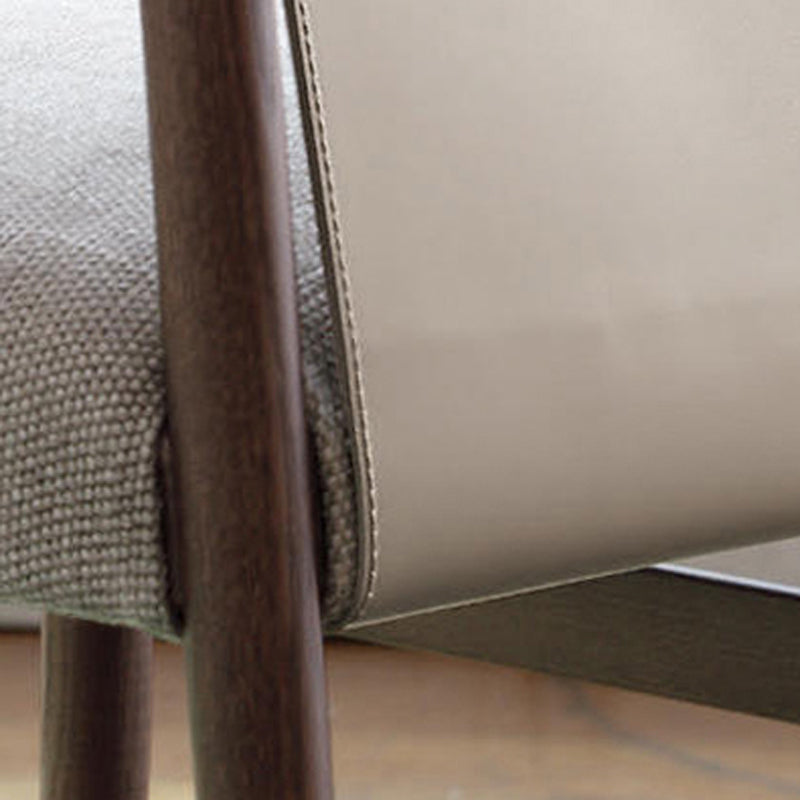 Dining Room Industrial Dining Chair Upholstered Solid Wood Side Chair