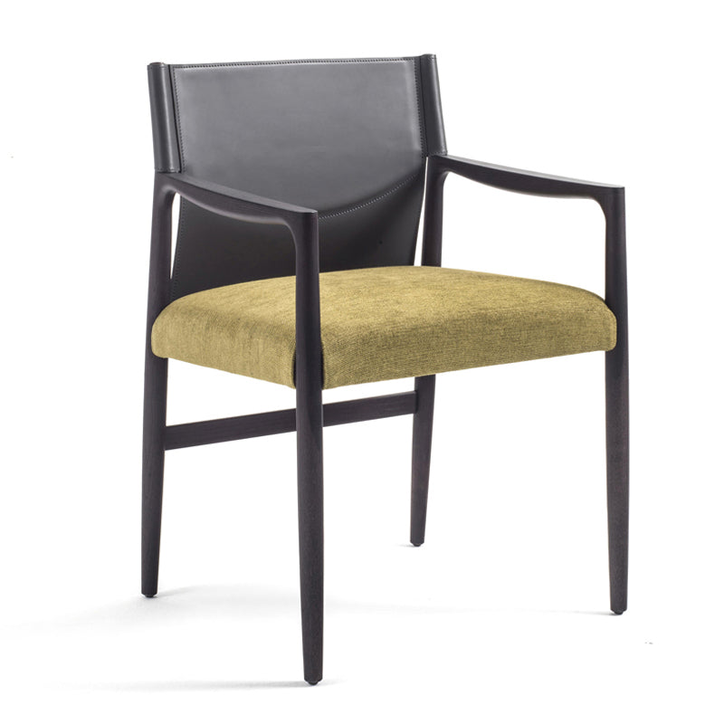 Dining Room Industrial Dining Chair Upholstered Solid Wood Side Chair