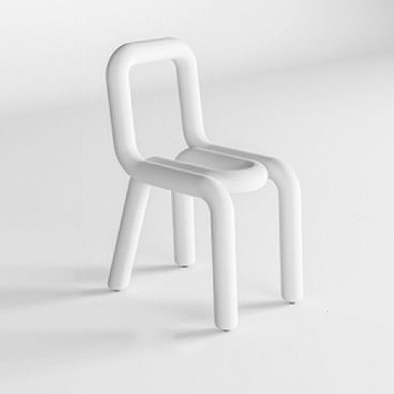 Home Fabric Side Chair Glam Style Open Back Armless Chair Set