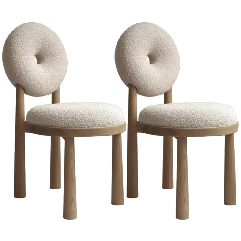 Upholstered Armless Dining Chairs King Louis Back Side Chair