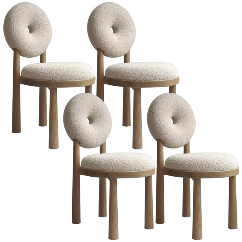 Upholstered Armless Dining Chairs King Louis Back Side Chair