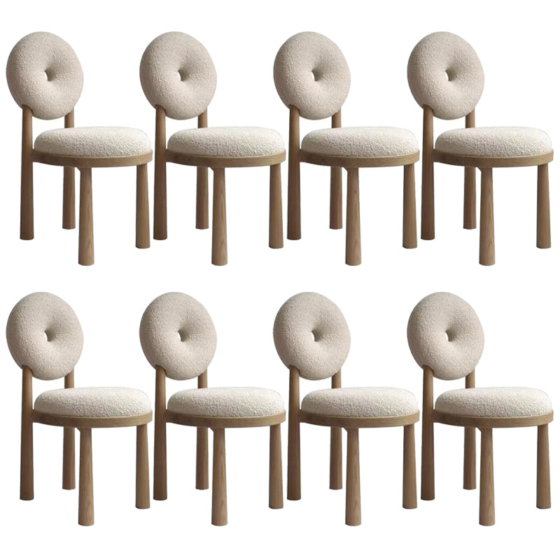 Upholstered Armless Dining Chairs King Louis Back Side Chair