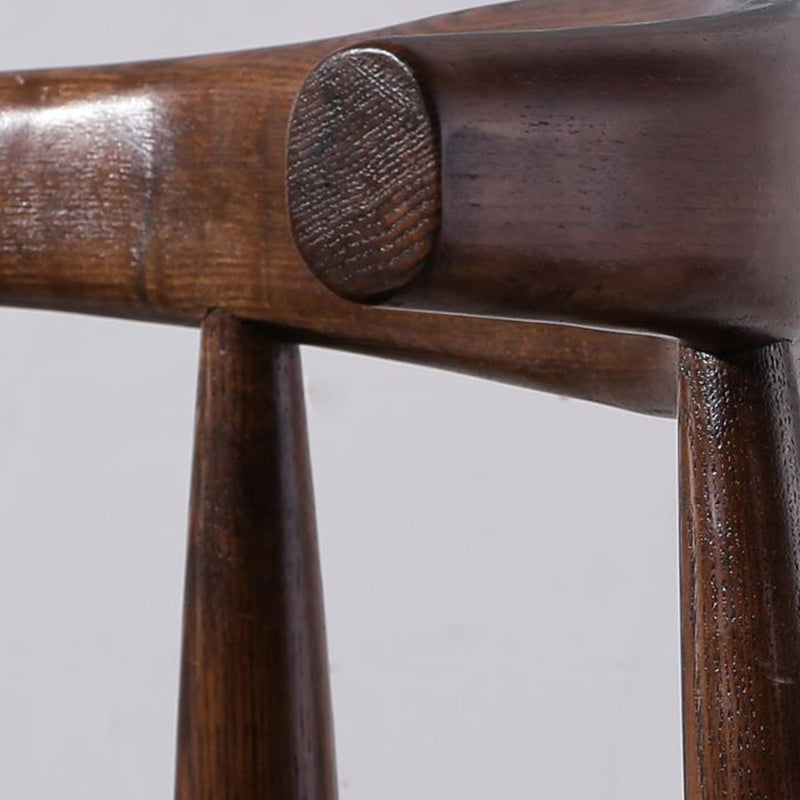 Faux Leather Dining Stools Industrial Style Bar Stool with Solid Wood Base