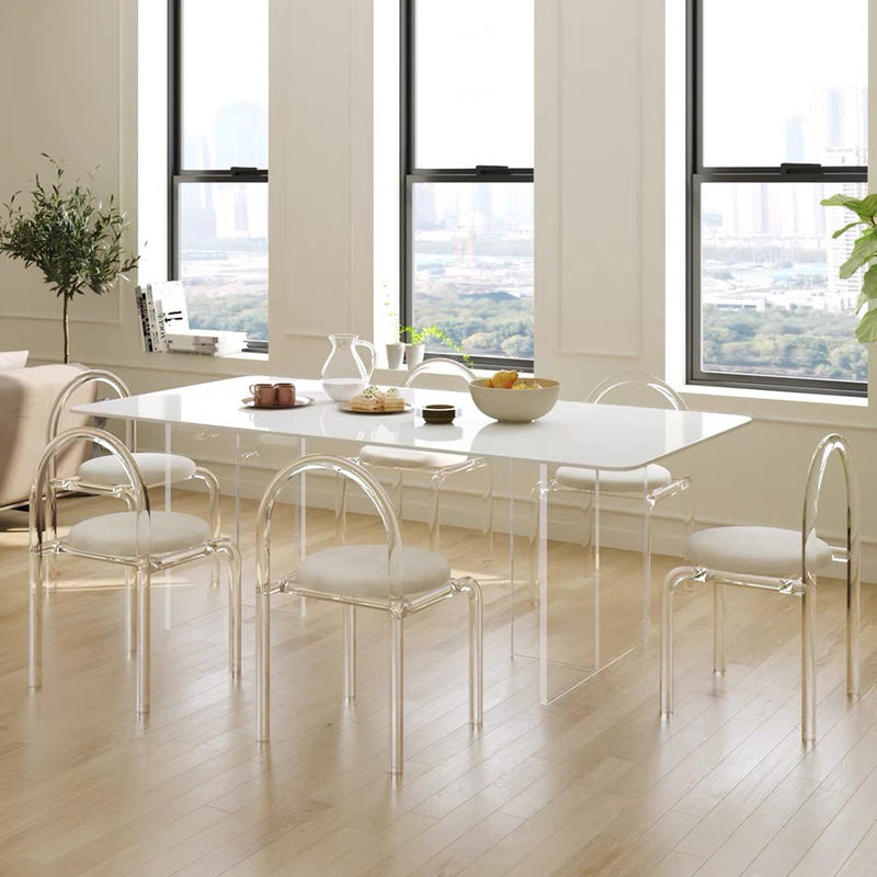 Modern 1/7 Pieces Dining Set Stone Dining Table for Kitchen Dining Room