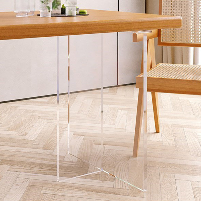 Modern 1/2/5 Pieces Dining Set Rectangle Wood Dining Table for kitchen