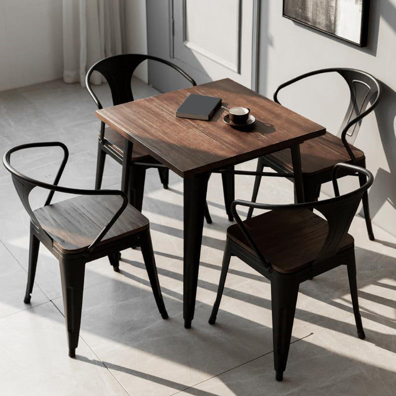 Industrial 1/3/4/5 Pieces Dining Set Wood Dining Table for Dining Room