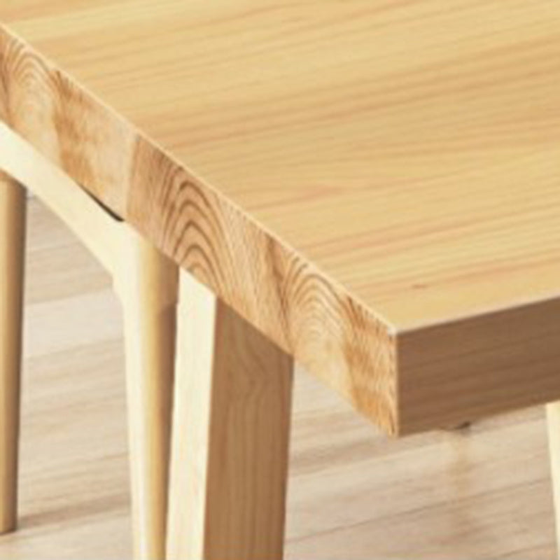 Industrial 1/4 Pieces Dining Set Rectangle Wood Dining Table for Dining Room