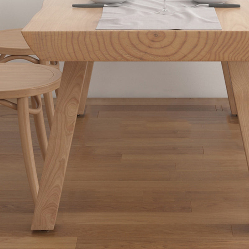 Modern 1/5/6 Pieces Dining Set Rectangle Pine Wood Dining Table for Kitchen