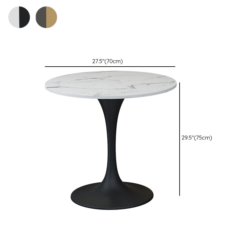 Modern 1/2/4/5 Pieces Dining Set Round Stone Dining Table for Kitchen