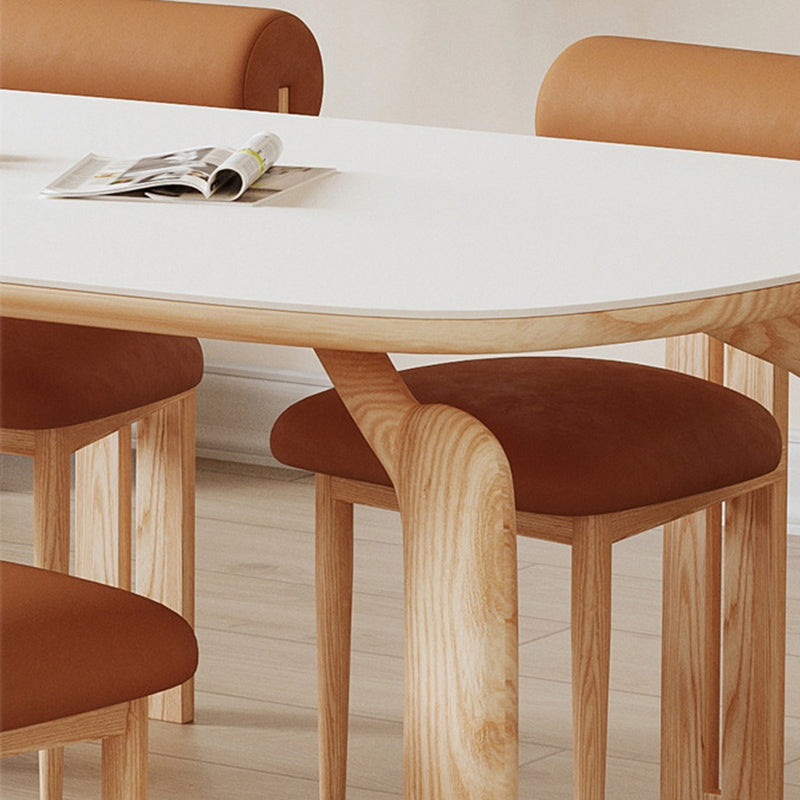 Modern 1/2/3/4/5 Pieces Dining Set Rectangle Stone Dining Table for Dining Room