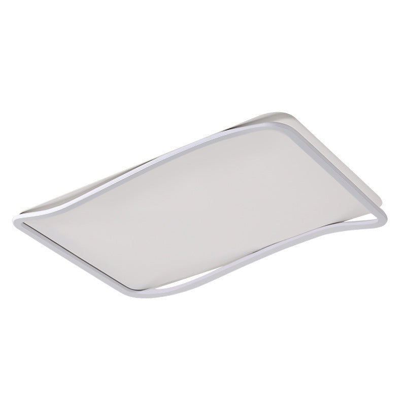 Contemporary Ceiling Light White LED Flush Mount Lighting for Home