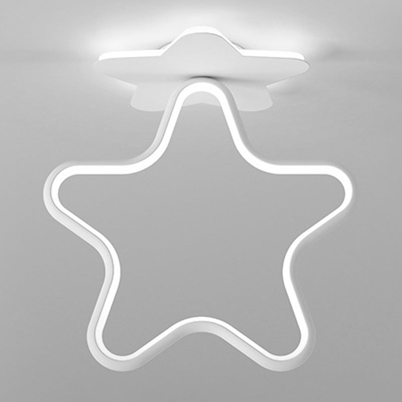 Modernism LED Ceiling Light White Flush Mount Lighting for Dining Room